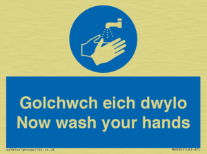 golchwch eich dwylo